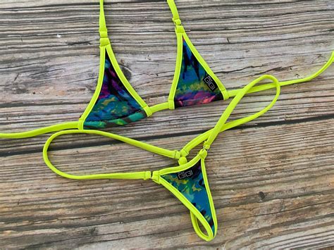 bikini mit string|Mini Micro Bikini Bottoms 